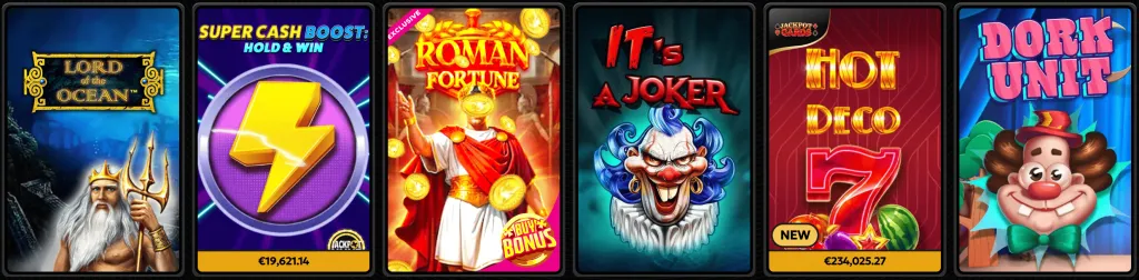 Diverse Game Selection and Providers Spinsy Casino